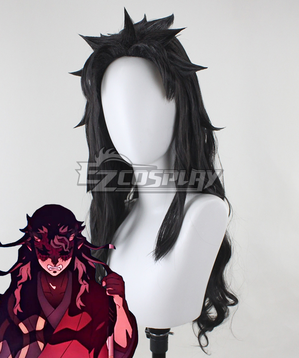 Demon Slayer Sekido Black Cosplay Wig