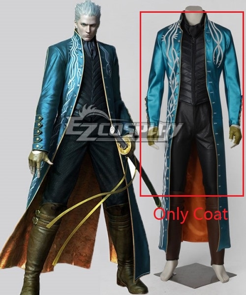 

Devil May Cry 3 Vergil Cosplay Costume-Only Coat