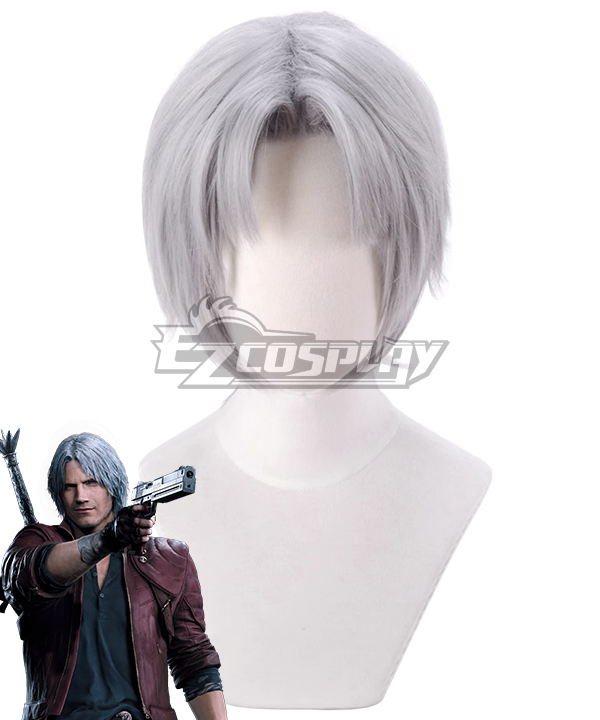 Devil May Cry 5 Dante White Cosplay Wig