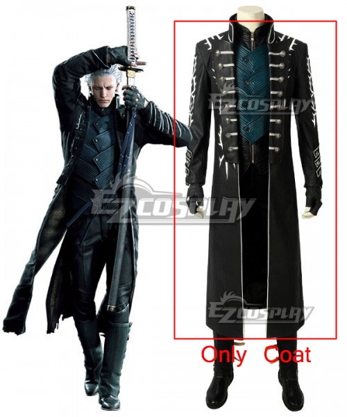 Devil May Cry 5 DMC5 Vergil Coat Cosplay Costume - Only Coat