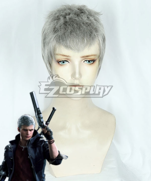 Devil May Cry 5 Nero Silver Cosplay Wig