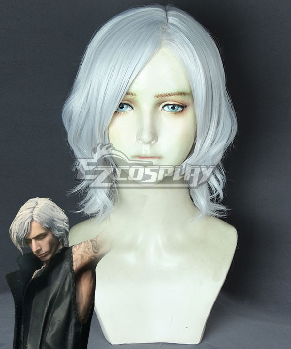Devil May Cry 5 V White Cosplay Wig