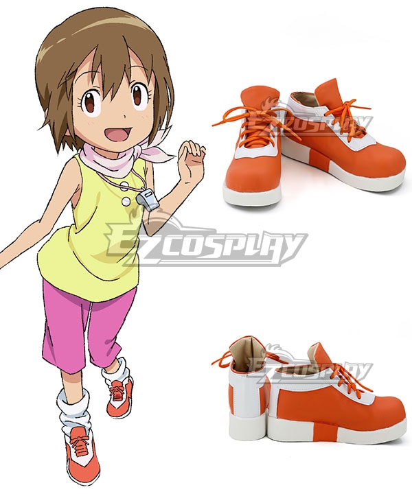 Digimon Adventure Dejimon Adobencha Yagami Hikari Orange Cosplay Shoes