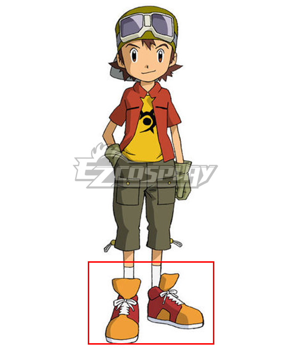 Digimon Frontier Kanbara Takuya Red Cosplay Shoes