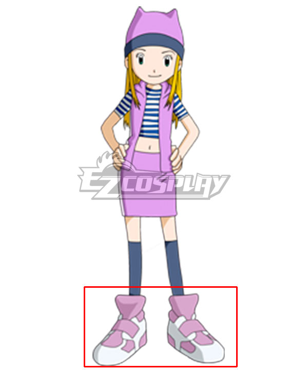 Digimon Frontier Zoe Orimoto Pink Cosplay Shoes