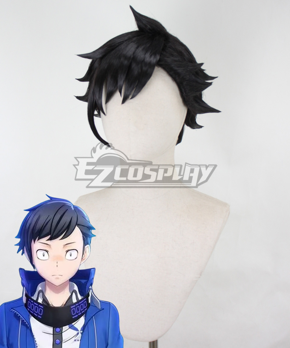 Digimon Keisuke Amasawa Black Cosplay Wig