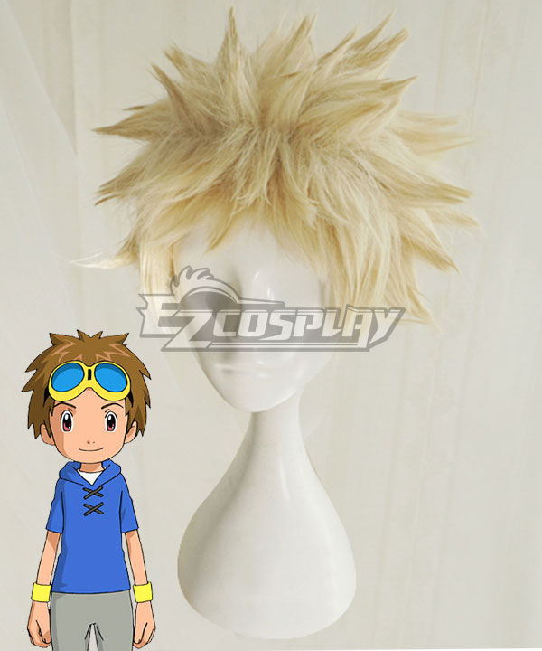 Digimon Tamers Takato Matsuki Golden Cosplay Wig