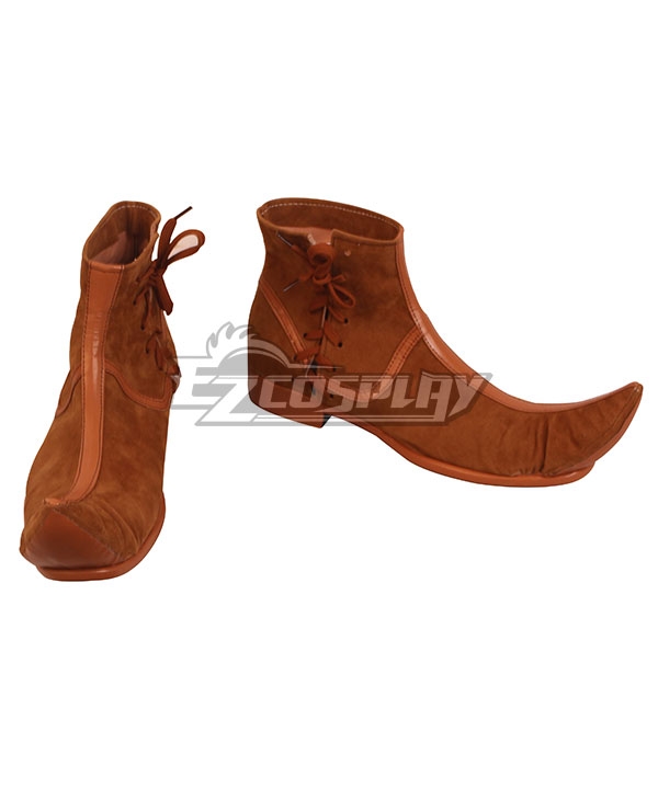 Disney 2019 Movie Aladdin Aladdin Brown Cosplay Shoes