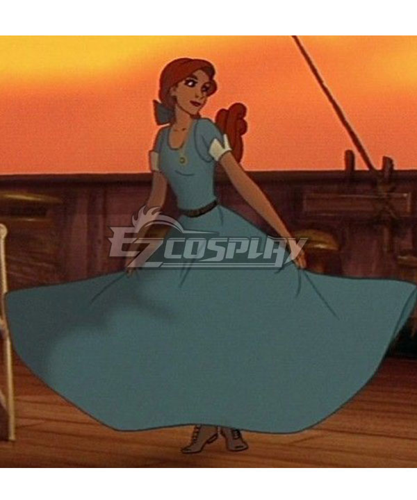 Disney Anastasia Anya Blue Dress Cosplay Costume