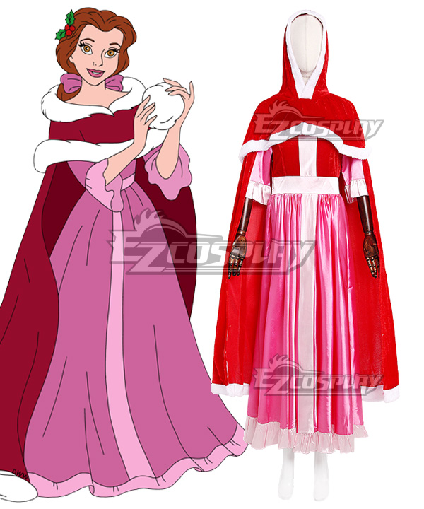 Disney Beauty and The Beast Belle Red Cosplay Costume