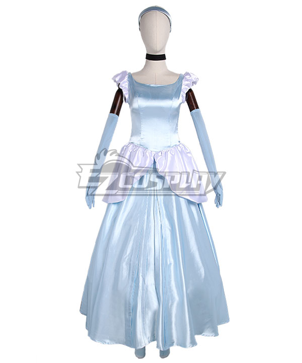 open lace back dress Off-The-Shoulder Long Princess Prom Dress with Beads Blue / Small main image 0