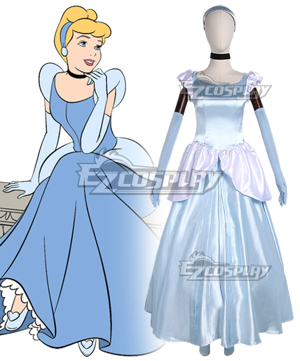Disney Cartoon Cinderella Princess Cinderella Cosplay Costume