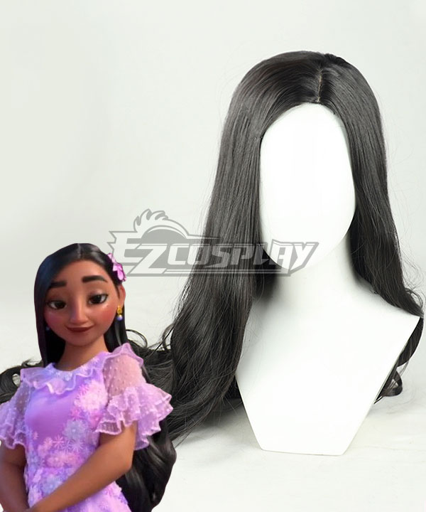 Disney Encanto Isabela Madrigal Black Cosplay Wig
