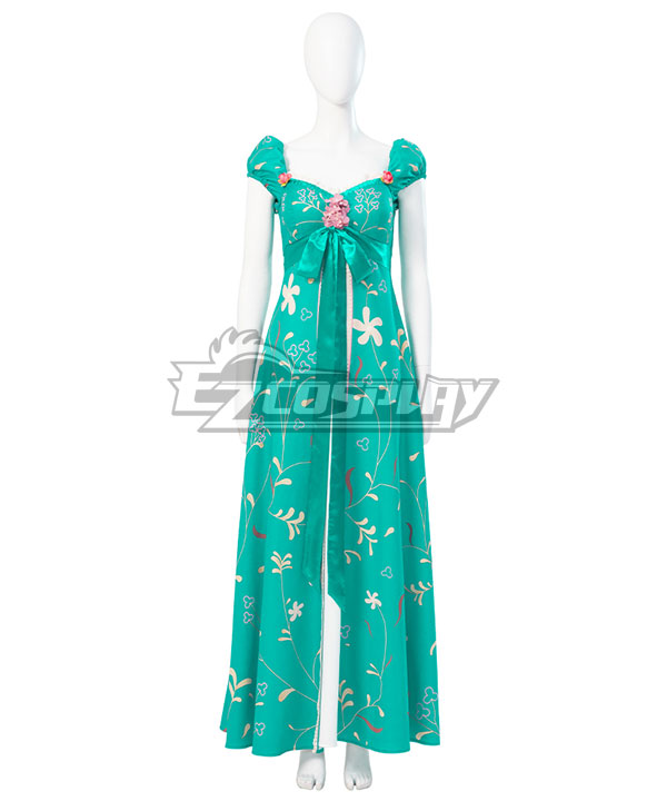 blue dress for baby girl Enchanted Giselle Dress Giselle Floral Dress Costume – Lydiacosplay main image 0