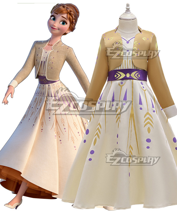 Disney Frozen 2 Anna New Edition Cosplay Costume
