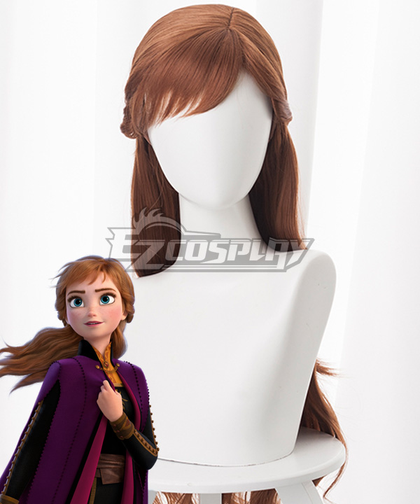 Disney Frozen 2 Anna Brown Cosplay Wig