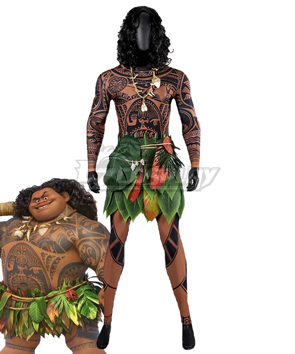 Disney Movie Moana Maui Premium Edition Cosplay Costume