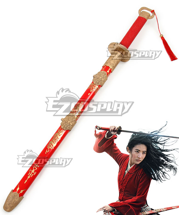 Disney Mulan 2020 Movie Hua Mulan Sword Cosplay Weapon Prop