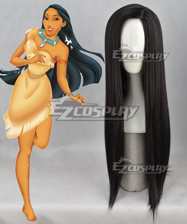 Disney Pocahontas Black Cosplay Wig