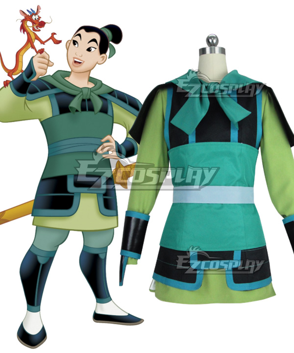Disney Princess Hua Mulan Soldier Cosplay Costume 