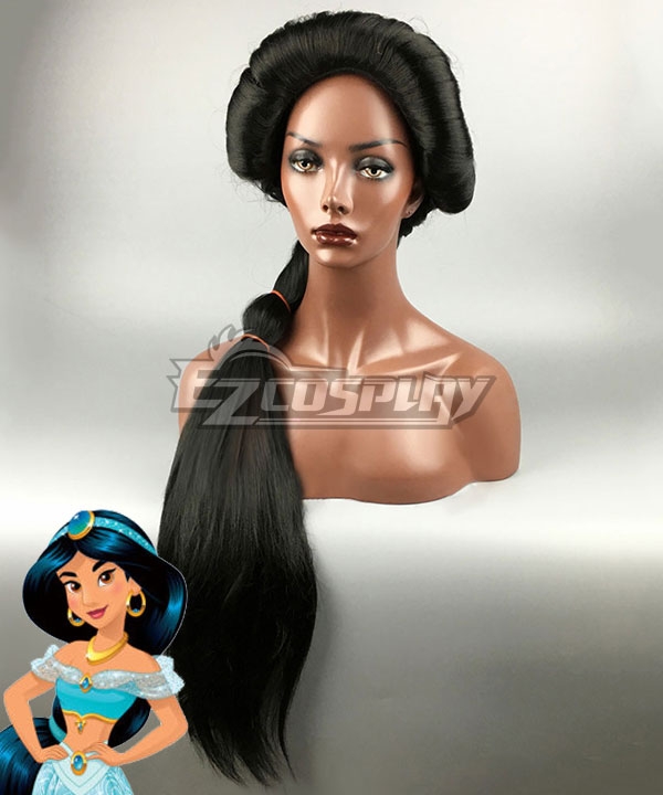 Disney Princess Jasmine Black Cosplay Wig