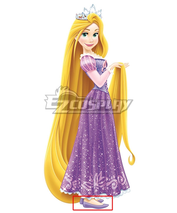 Disney Tangled Rapunzel Princess Purple Cosplay Shoes
