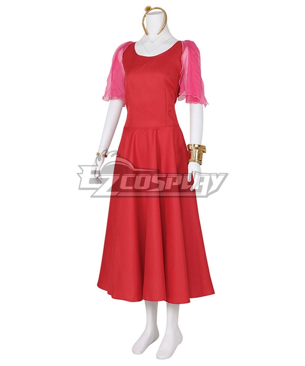 esmeralda cosplay red dress fitted lace wedding dress Esmeralda costume esmeralda red dress plus size Cosplayrr