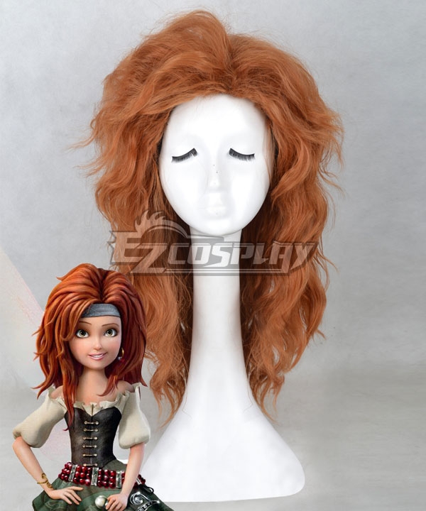 Disney Tinker Bell and the Pirate Fairy Zarina Orange Cosplay Wig