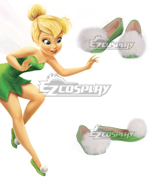 Disney Tinker Bell Tinkerbell Green Cosplay Shoes