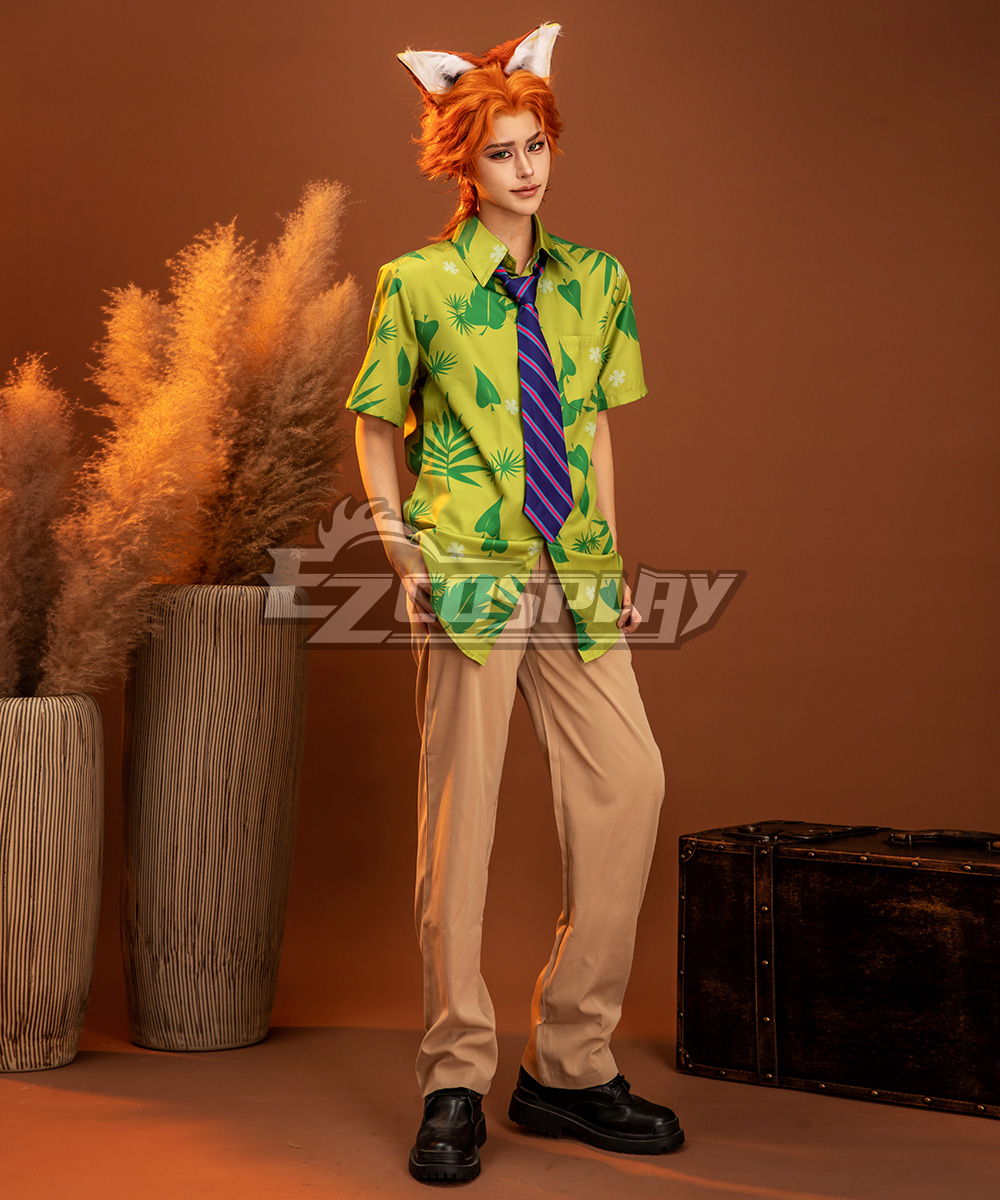 Disney Zootopia Nicholas P.Wilde Fox Nick Cosplay Costume