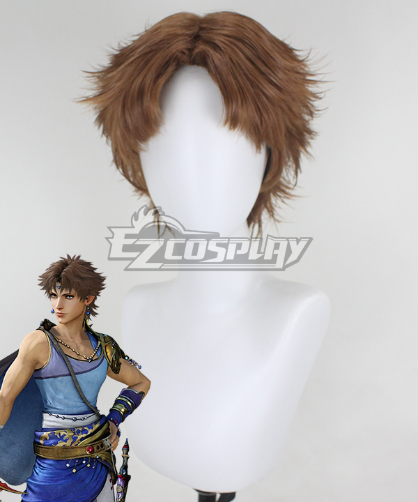 Dissidia Final Fantasy NT Bartz Klauser Brown Cosplay Wig