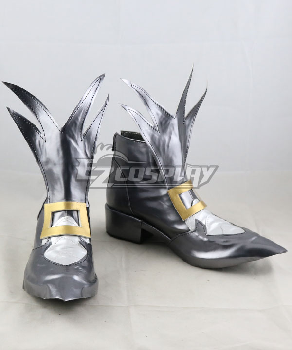 Dissidia Final Fantasy NT Final Fantasy IX FF9 Kuja Silver Cosplay Shoes