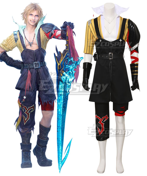 Dissidia Final Fantasy NT Final Fantasy X Tidus Cosplay Costume