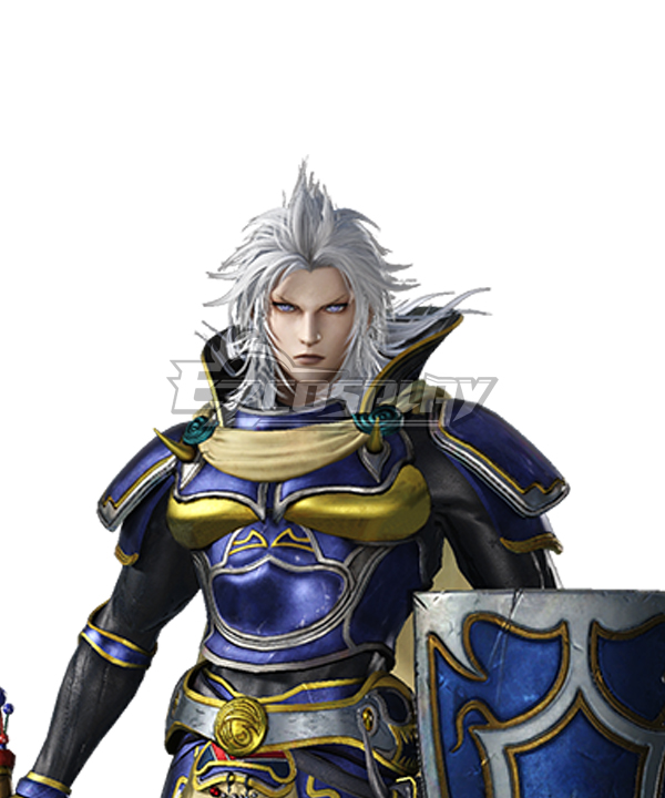Dissidia Final Fantasy NT Warrior of Light Silver Cosplay Wig