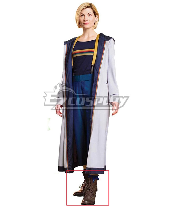 Doctor Who 13th Doctor Jodie Whittaker Brown Cosplay Shoes