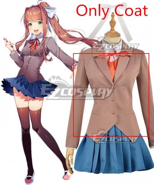 

Doki Doki Literature Club! Monica Sayori Natsuki Yuri School Uniform Cosplay Costume - Only Coat