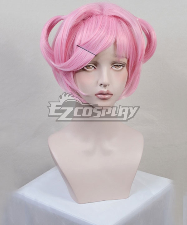 Doki Doki Literature Club! DDLC Natsuki Pink Cosplay Wig