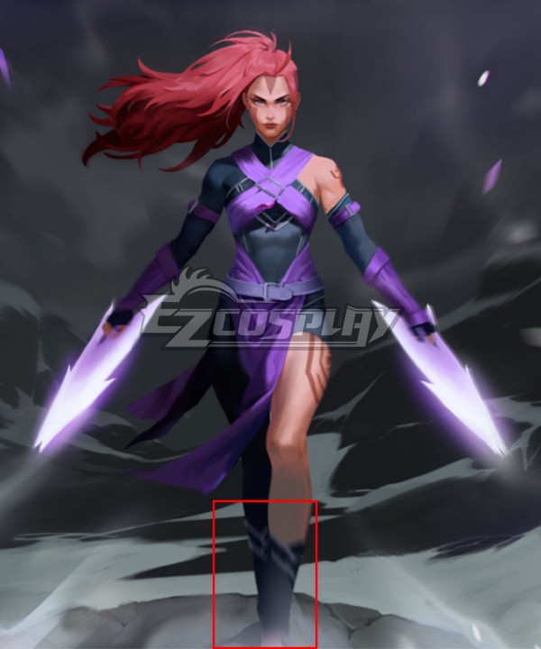 Dota 2 Ti10 The Disciple's Path Anti-Mage Female Anti Mage Blue Shoes Cosplay Boots
