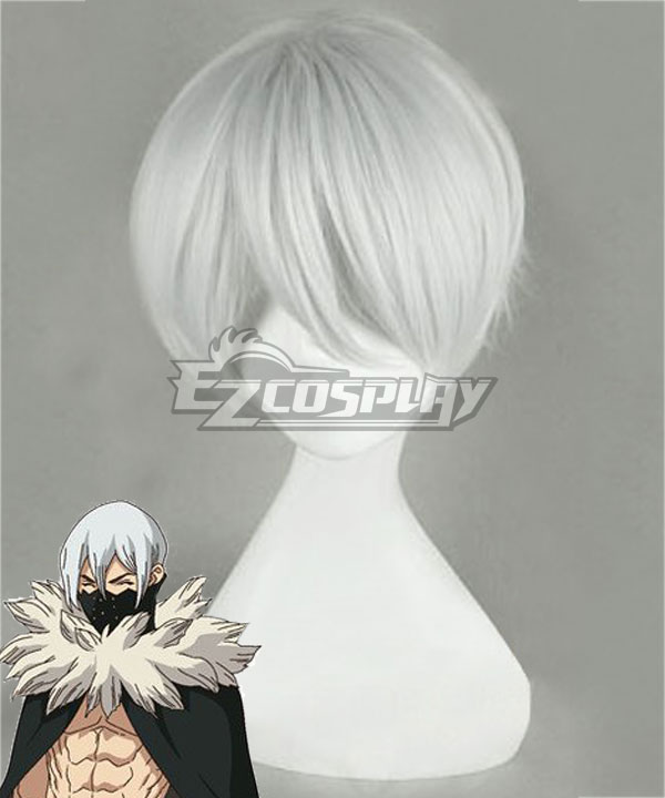 Dr.Stone Hyoga Silver Cosplay Wig