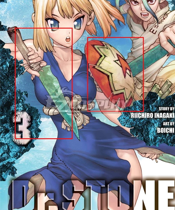 

Dr.Stone Kohaku Sword Shield Cosplay Weapon Prop