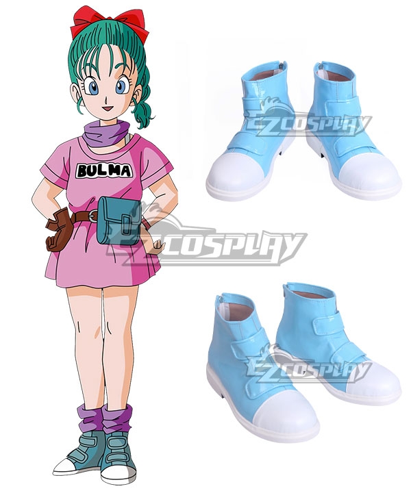 Dragon Ball Bulma Blue Green Cosplay Shoes
