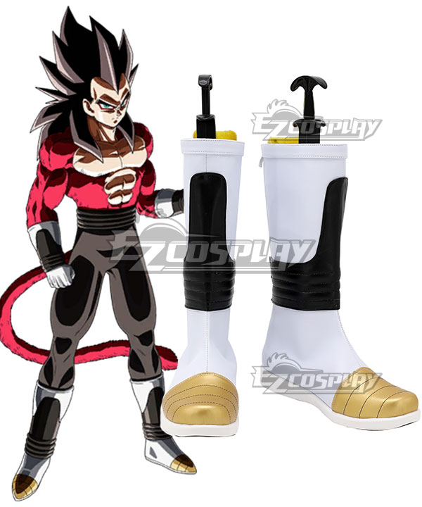 Dragon Ball GT Vegeta Super Saiyan 4 Black Shoes Cosplay Boots