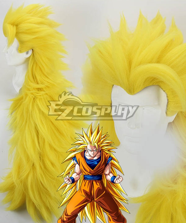 Dragon Ball Son Goku Kakarotto Golden Cosplay Wig