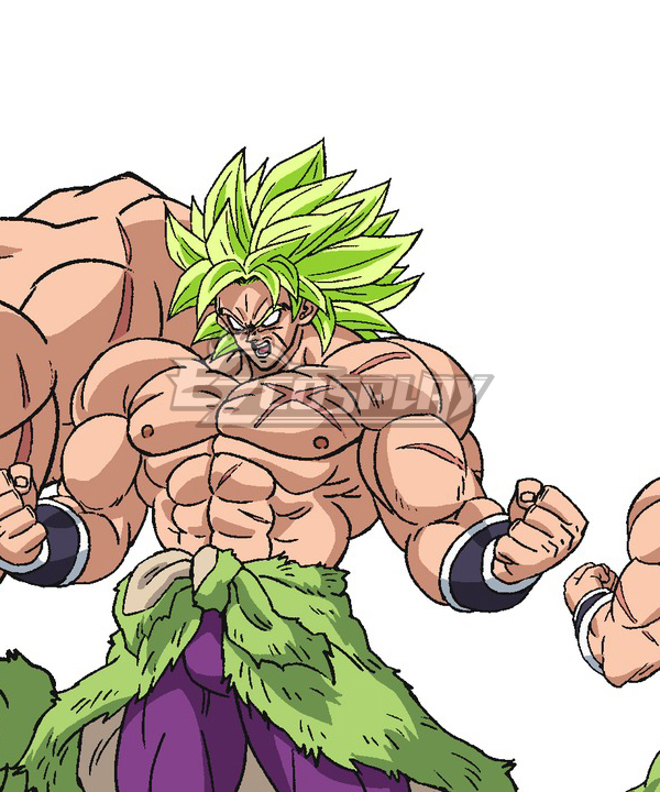 Dragon Ball Super: Broly Broly Green Cosplay Wig