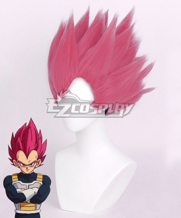 Dragon Ball Super: Broly Vegeta Super Saiyan God Red Cosplay Wig