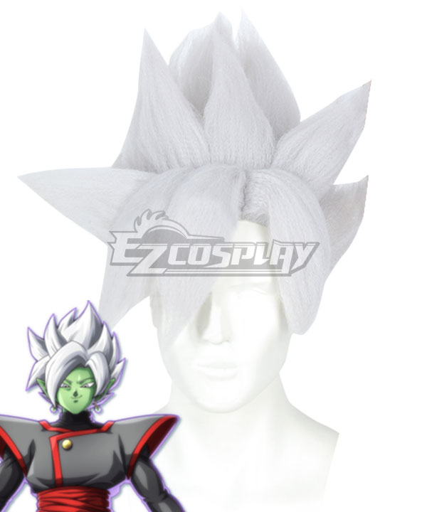 Dragon Ball Super Fusion Zamasu White Cosplay Wig