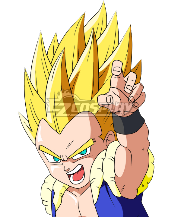 Dragon Ball Super Gotenks Super Saiyan Golden Cosplay Wig