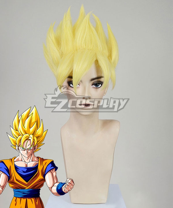 Dragon Ball Super Saiyajin Kakarotto Goku Golden Cosplay Wig