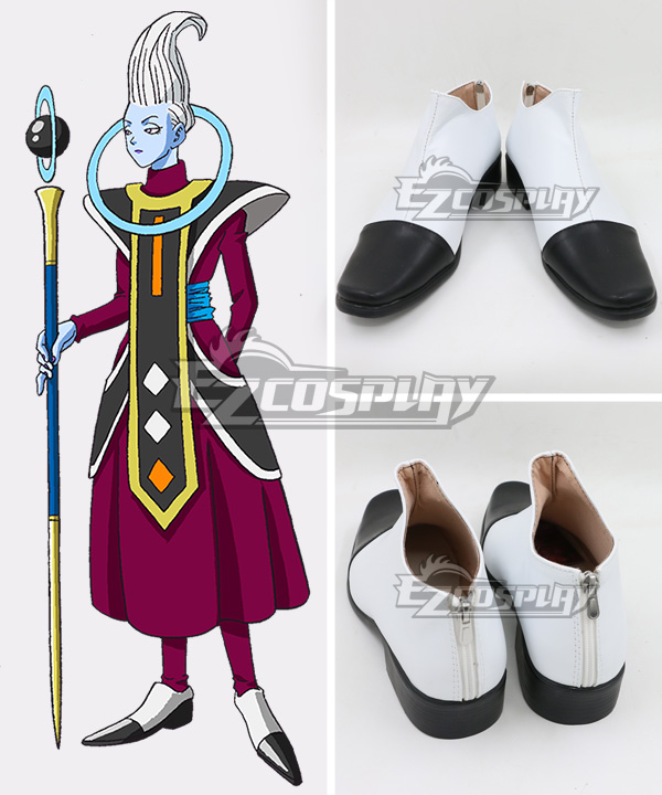 Dragon Ball Super Whis White Black Cosplay Shoes