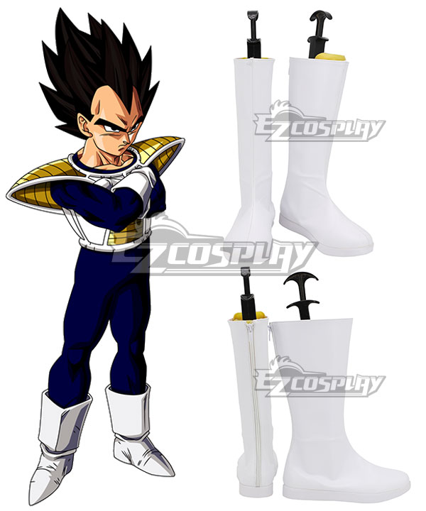 Dragon Ball Vegeta White Shoes Cosplay Boots